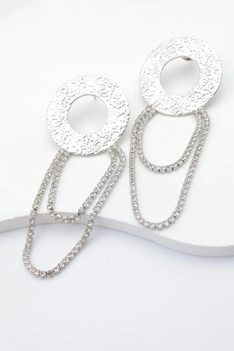 Boucles d'oreilles en acier inoxydable - ARGENT