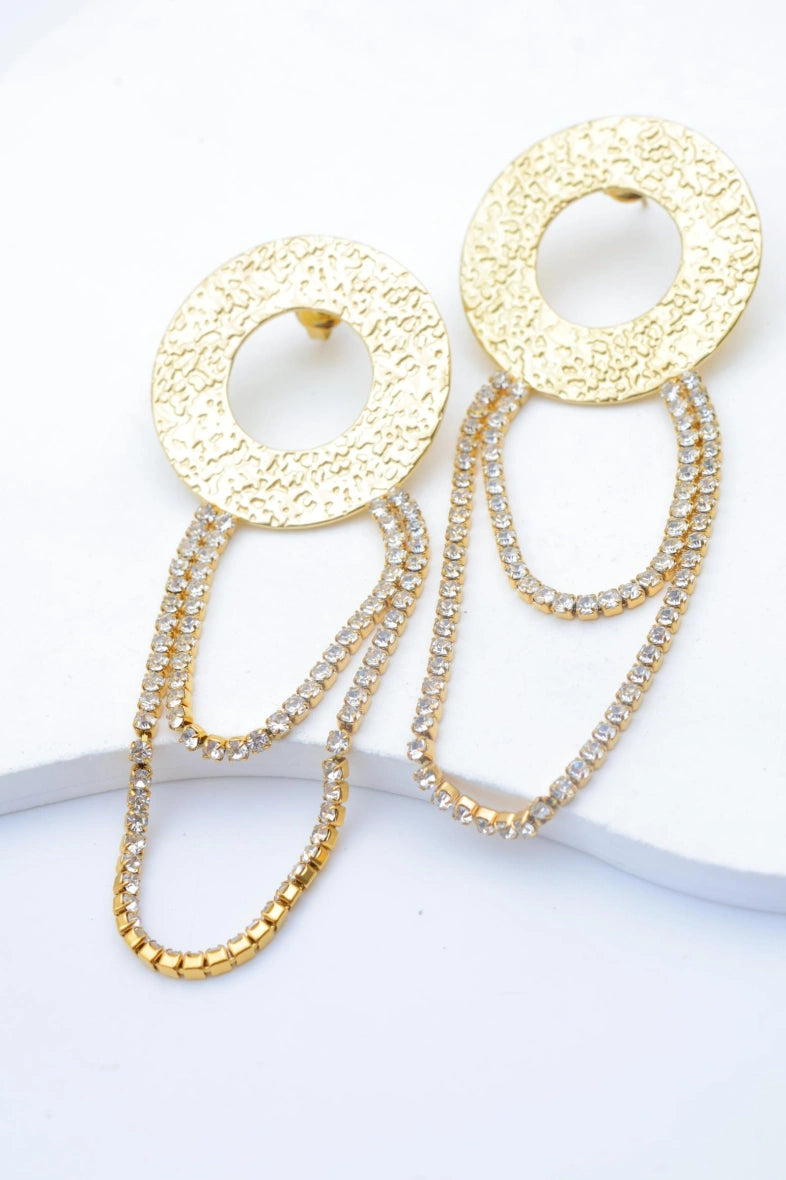 Boucles d'oreilles en acier inoxydable - DORÉ