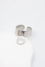 Bague en acier inoxydable ajustable - ARGENT