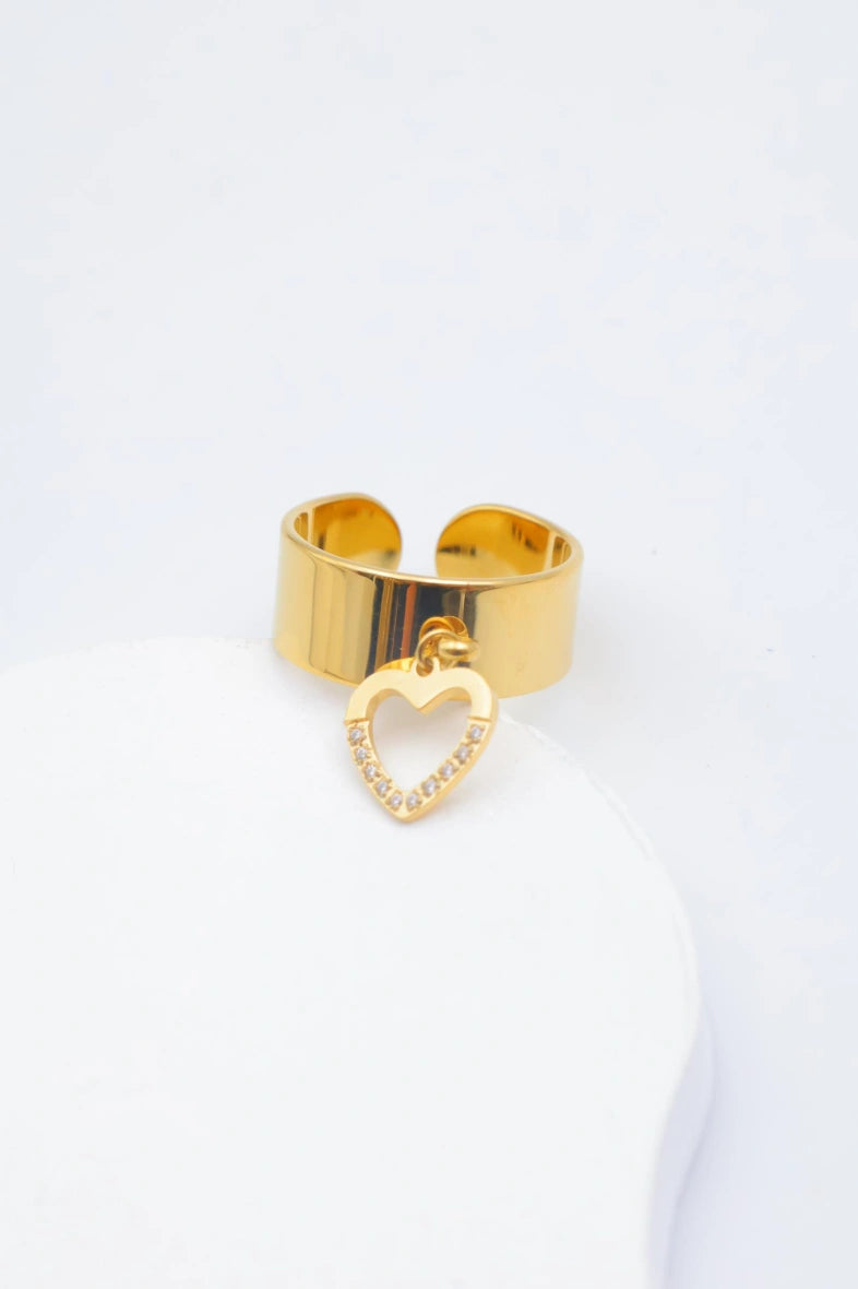 Bague en acier inoxydable ajustable - DORÉ