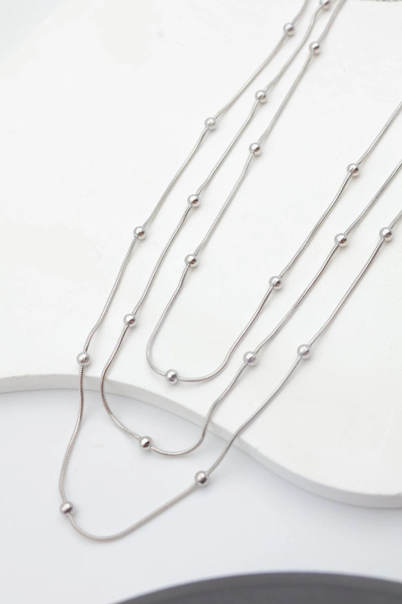 Collier en acier inoxydable - ARGENT