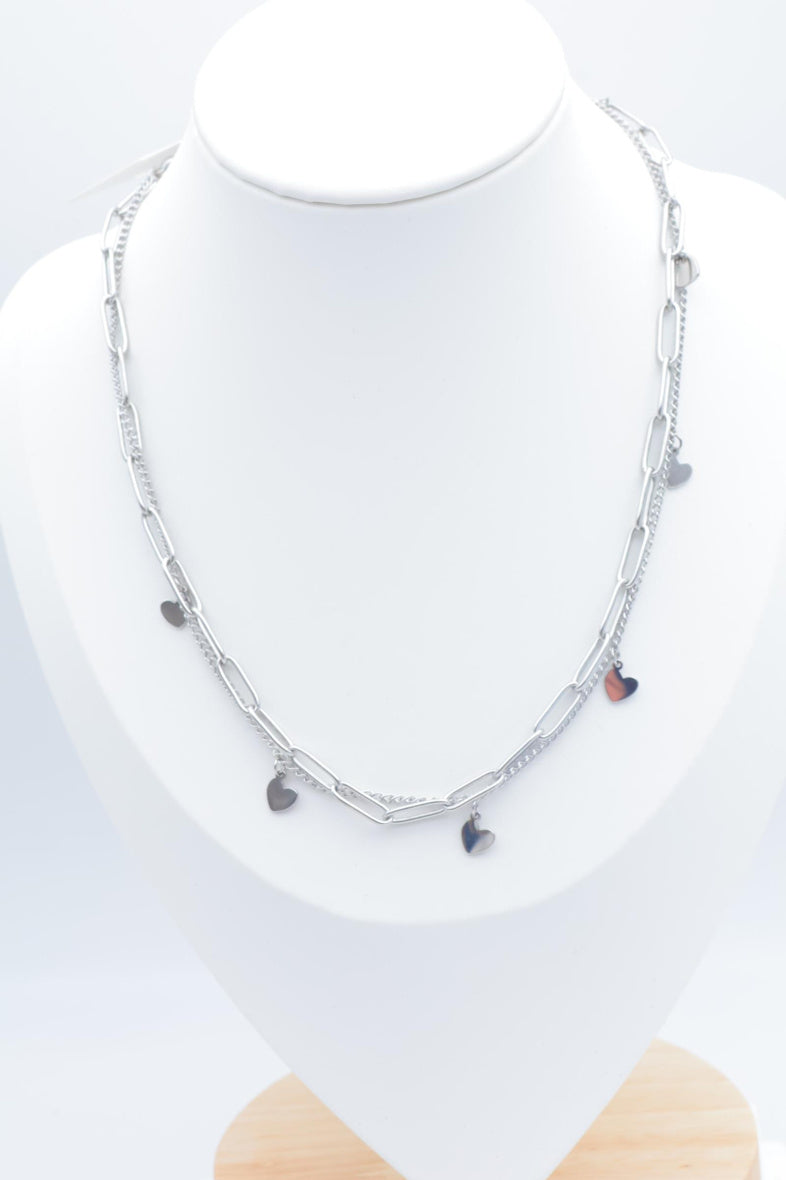 Collier en acier inoxydable - ARGENT