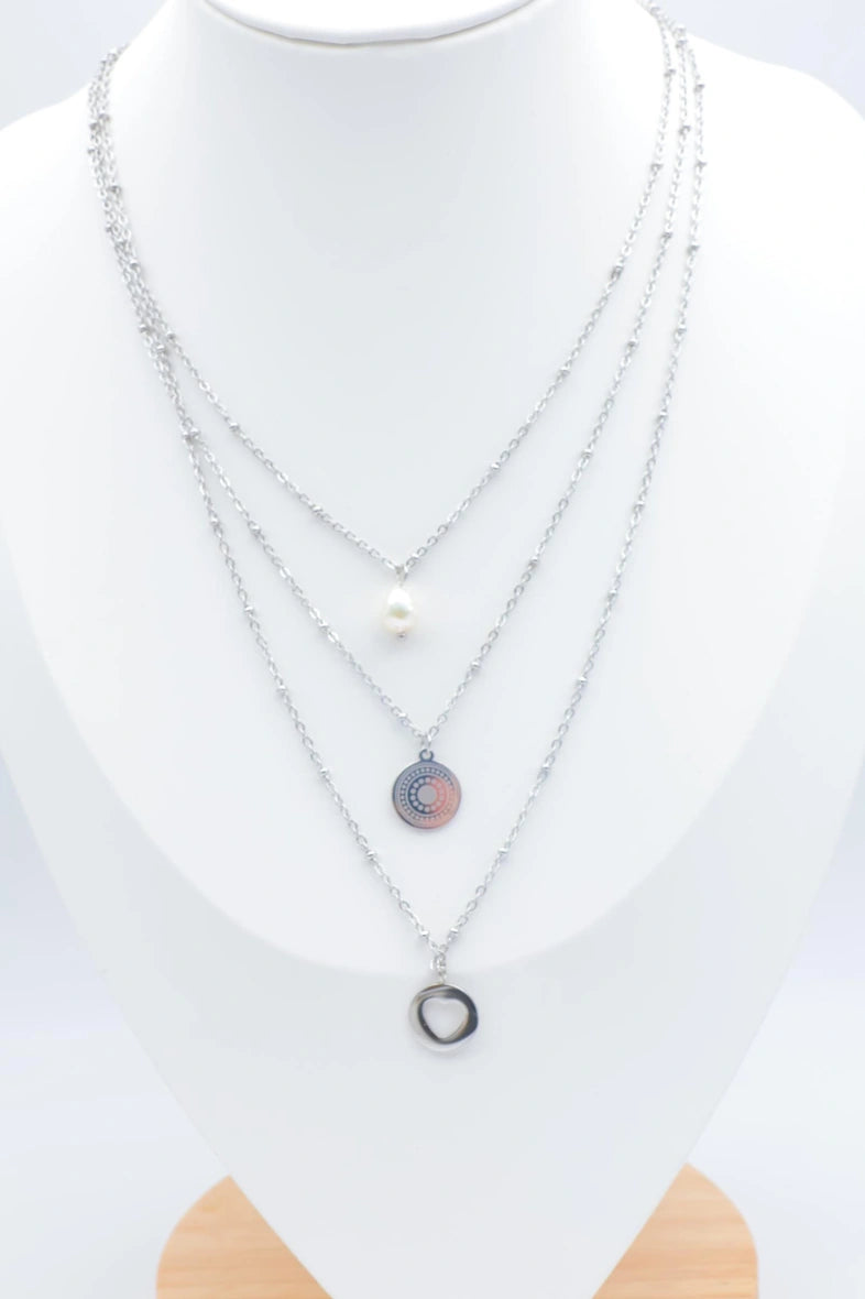 Collier en acier inoxydable - ARGENT