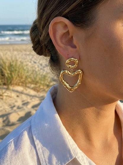 Boucles d’oreilles en acier inoxydable