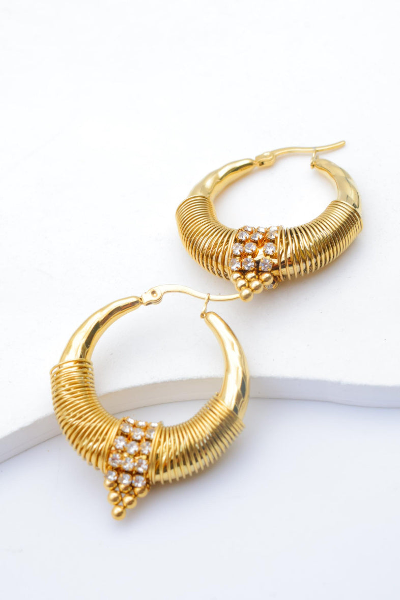 Boucles d'oreilles en acier inoxydable - DORÉ