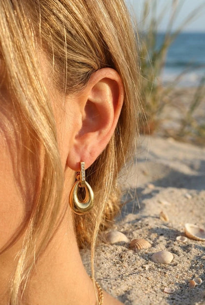 Boucles d’oreilles en acier inoxydable