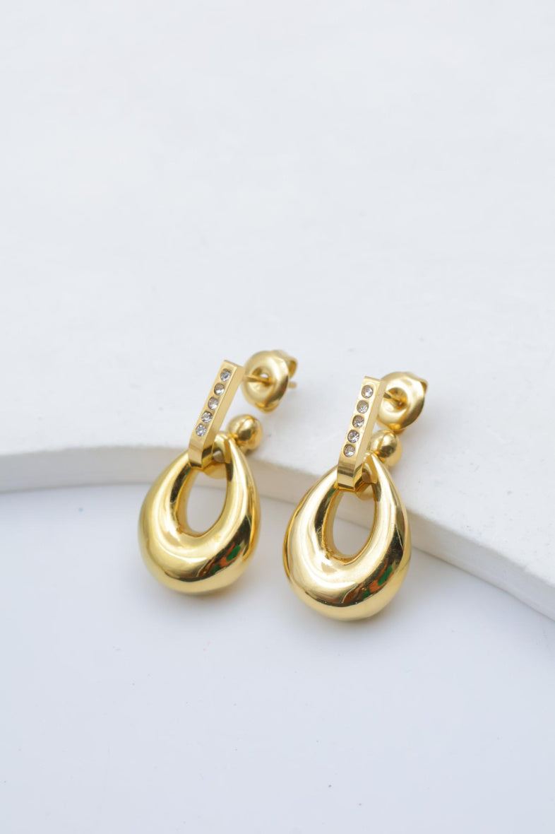 Boucles d'oreilles en acier inoxydable - DORÉ