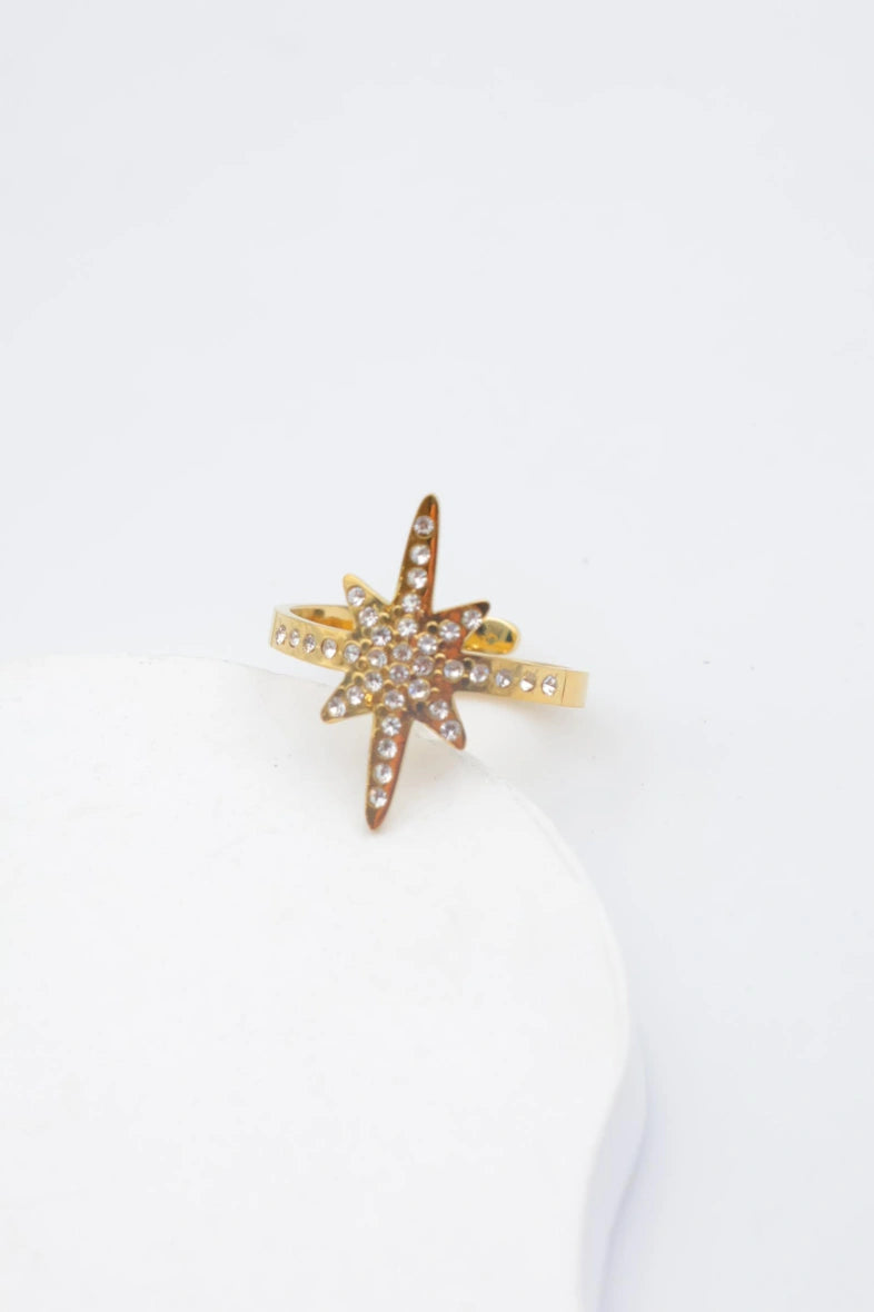 Bague en acier inoxydable ajustable - DORÉ