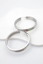 Boucles d'oreilles en acier inoxydable - ARGENT