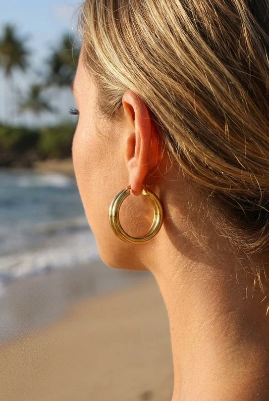 Boucles d’oreilles en acier inoxydable