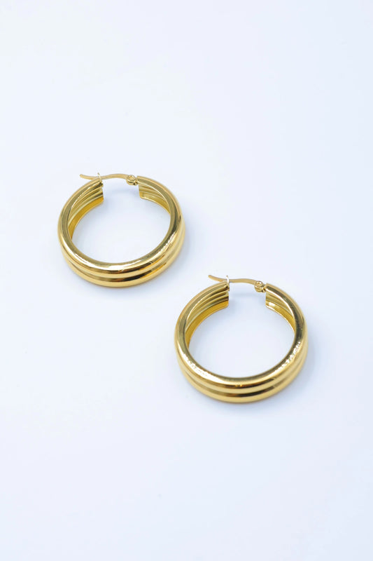 Boucles d’oreilles en acier inoxydable