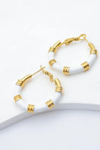 Boucles d'oreilles en acier inoxydable - BLANC