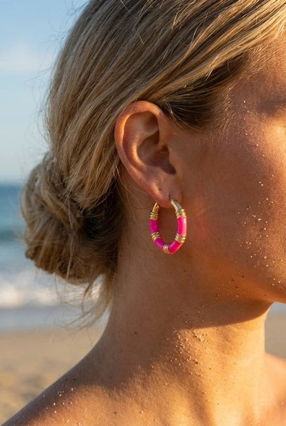 Boucles d’oreilles en acier inoxydable