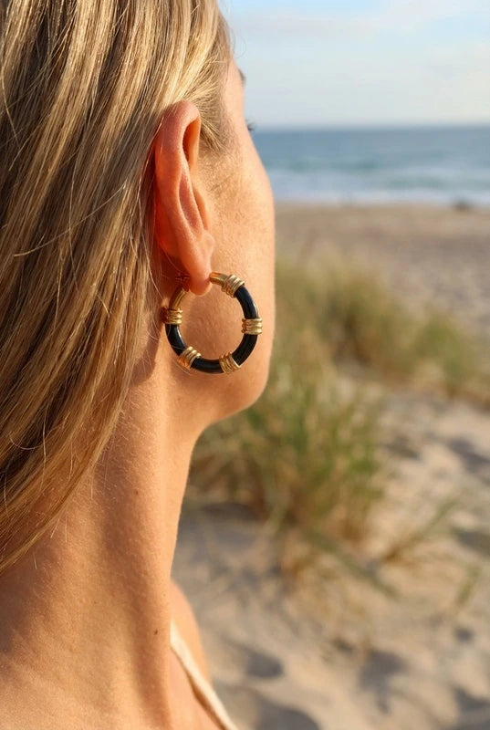 Boucles d’oreilles en acier inoxydable