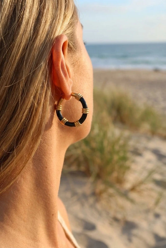 Boucles d’oreilles en acier inoxydable