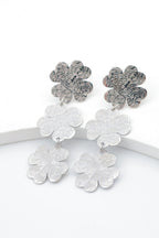 Boucles d'oreilles en acier inoxydable - ARGENT