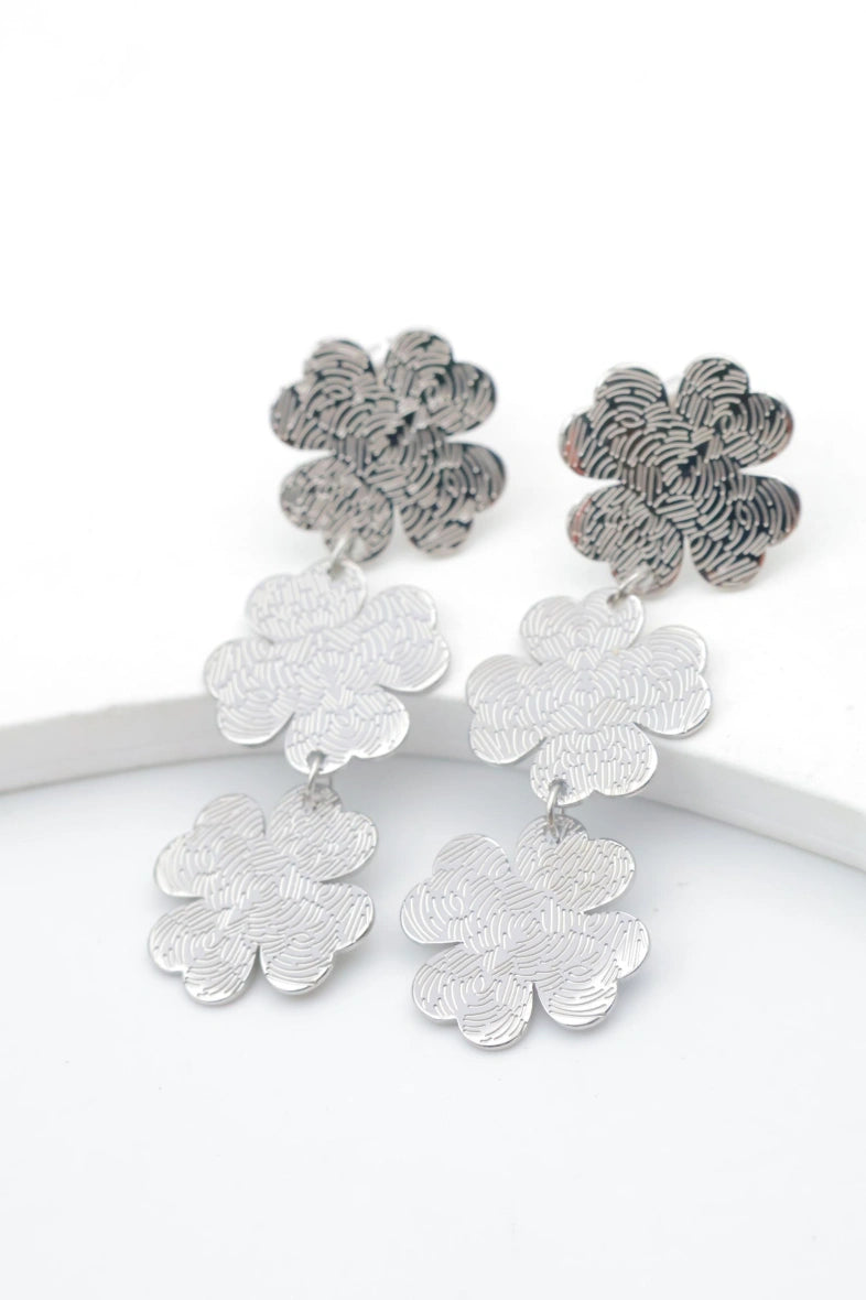 Boucles d'oreilles en acier inoxydable - ARGENT