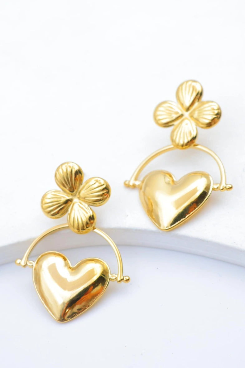 Boucles d'oreilles en acier inoxydable - DORÉ