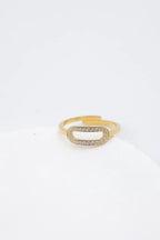 Bague en acier inoxydable ajustable - DORÉ