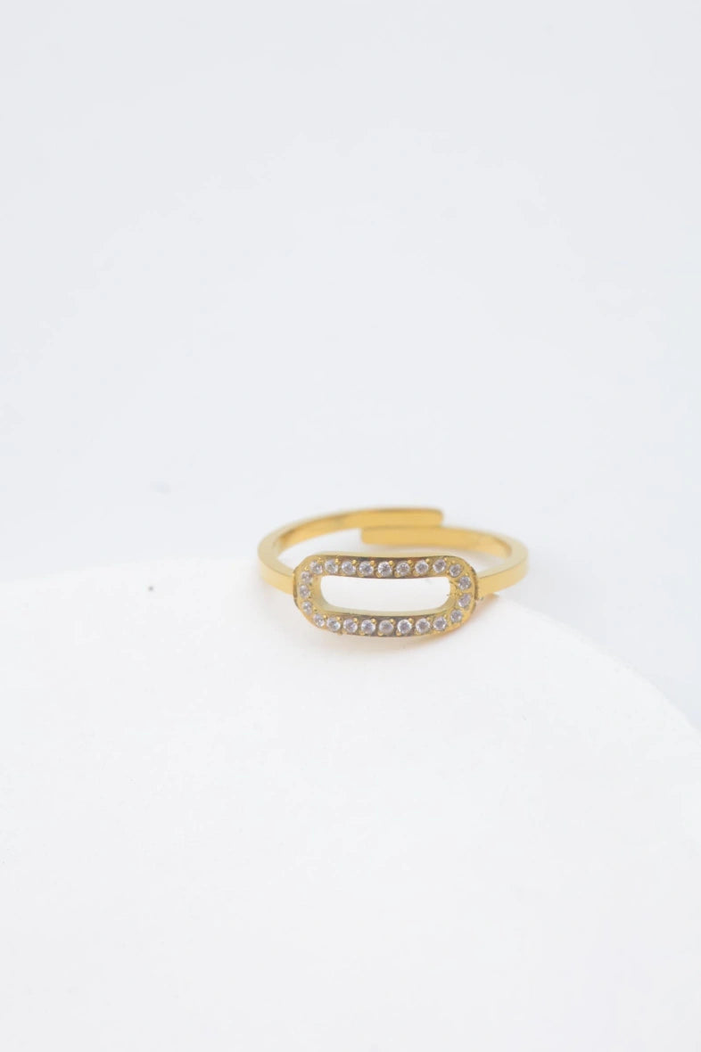 Bague en acier inoxydable ajustable - DORÉ