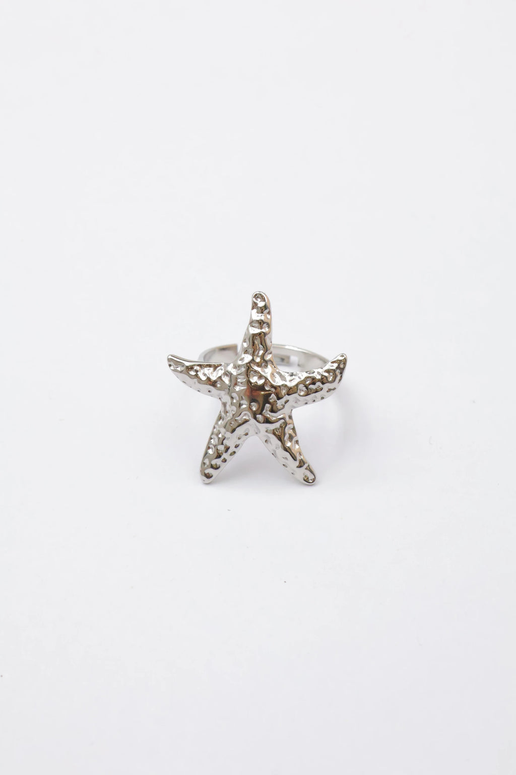 Bague en acier inoxydable ajustable - ARGENT