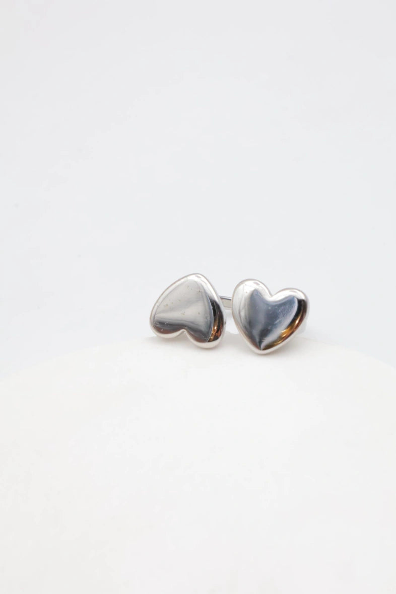 Bague en acier inoxydable ajustable - ARGENT