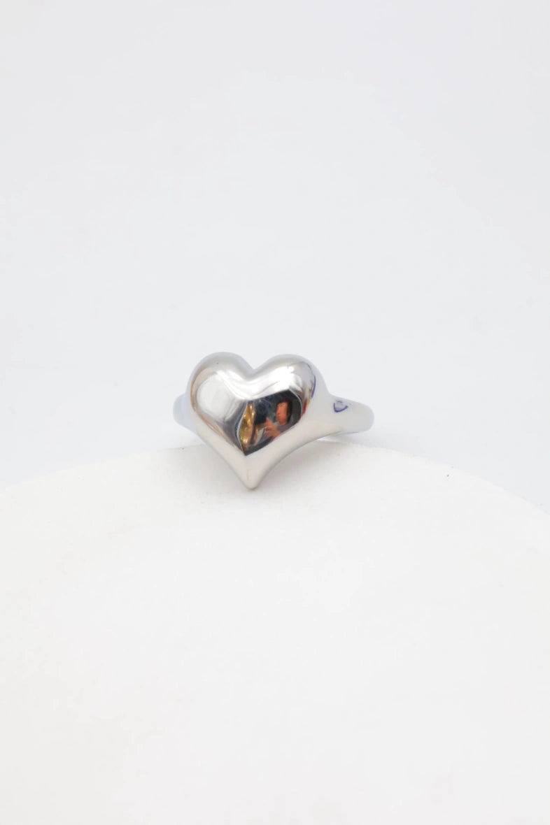 Bague en acier inoxydable ajustable - ARGENT