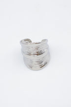 Bague en acier inoxydable ajustable - ARGENT