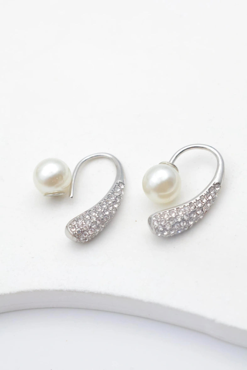 Boucles d'oreilles en acier inoxydable - ARGENT