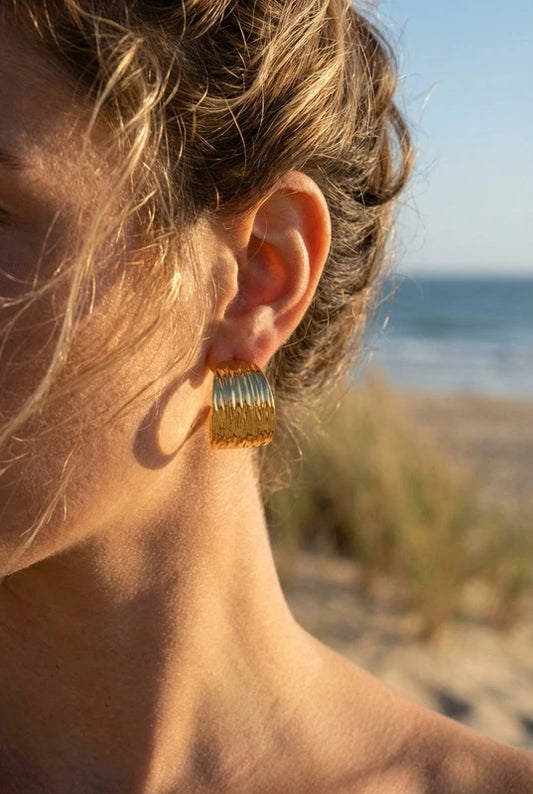 Boucles d’oreilles en acier inoxydable