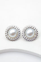 Boucles d'oreilles en acier inoxydable - ARGENT