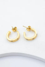 Boucles d'oreilles en acier inoxydable - DORÉ