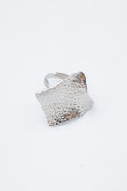 Bague en acier inoxydable ajustable - ARGENT