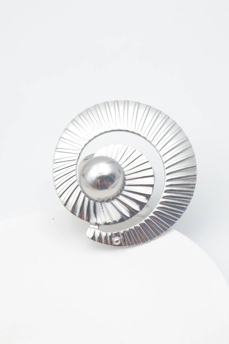 Bague en acier inoxydable ajustable - ARGENT