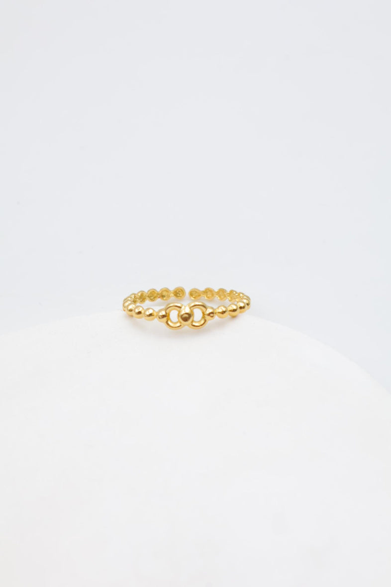 Bague en acier inoxydable ajustable - DORÉ