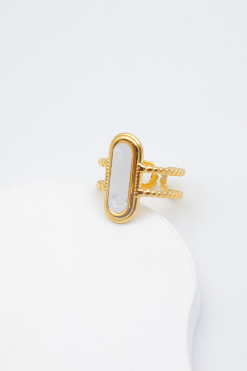 Bague en acier inoxydable ajustable - DORÉ