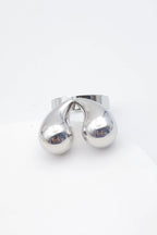 Bague en acier inoxydable ajustable - ARGENT
