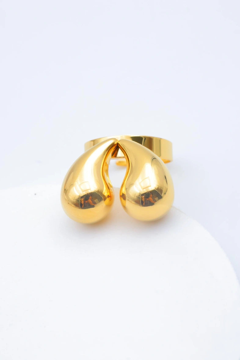 Bague en acier inoxydable ajustable - DORÉ