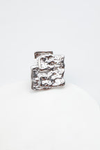 Bague en acier inoxydable ajustable - ARGENT