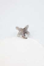 Bague en acier inoxydable ajustable - ARGENT