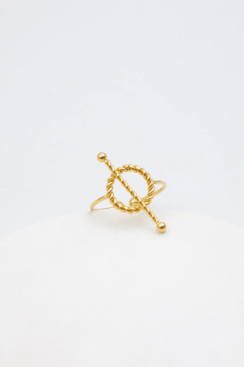 Bague en acier inoxydable ajustable - DORÉ