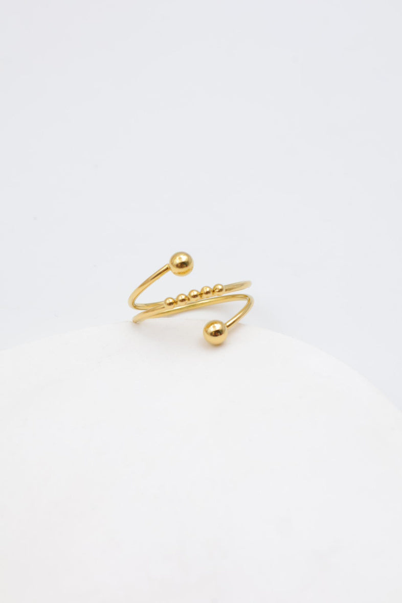 Bague en acier inoxydable ajustable - DORÉ