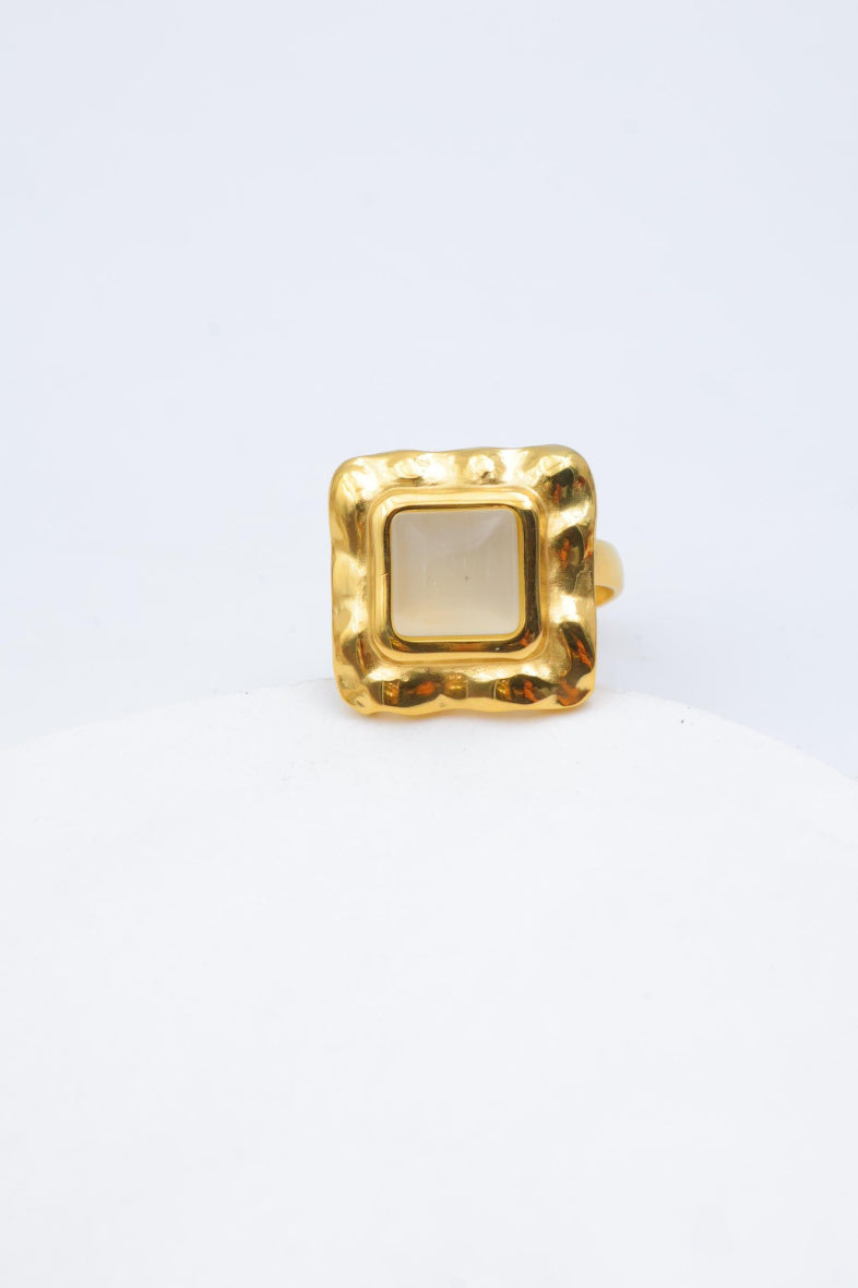 Bague en acier inoxydable ajustable - DORÉ