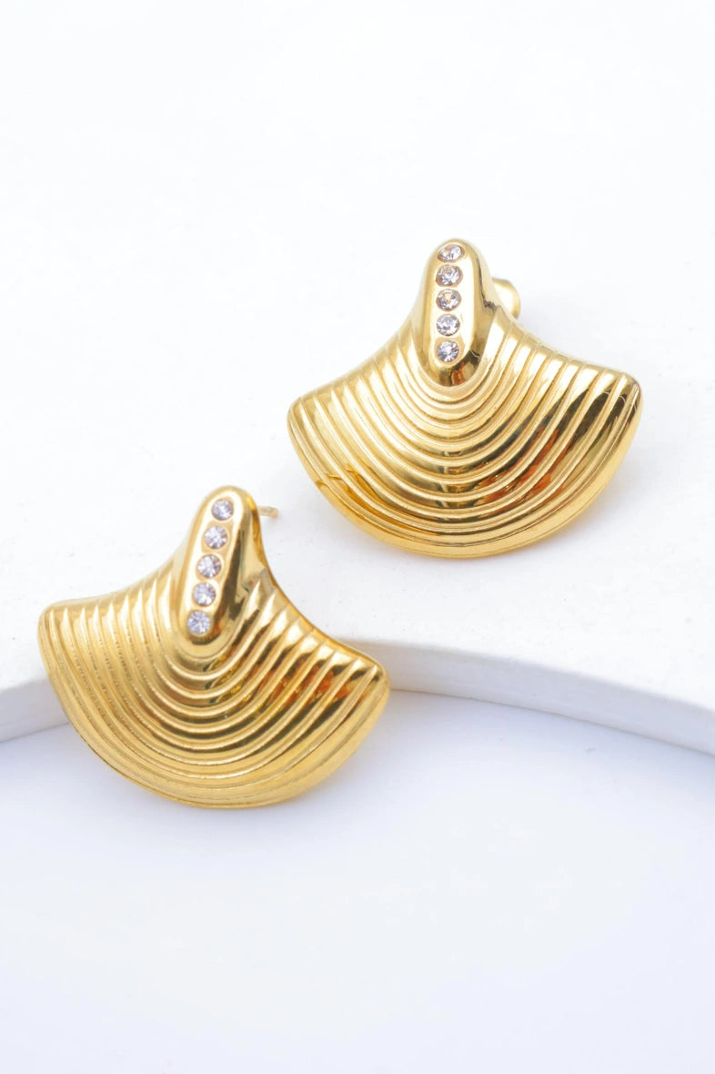 Boucles d'oreilles en acier inoxydable - DORÉ