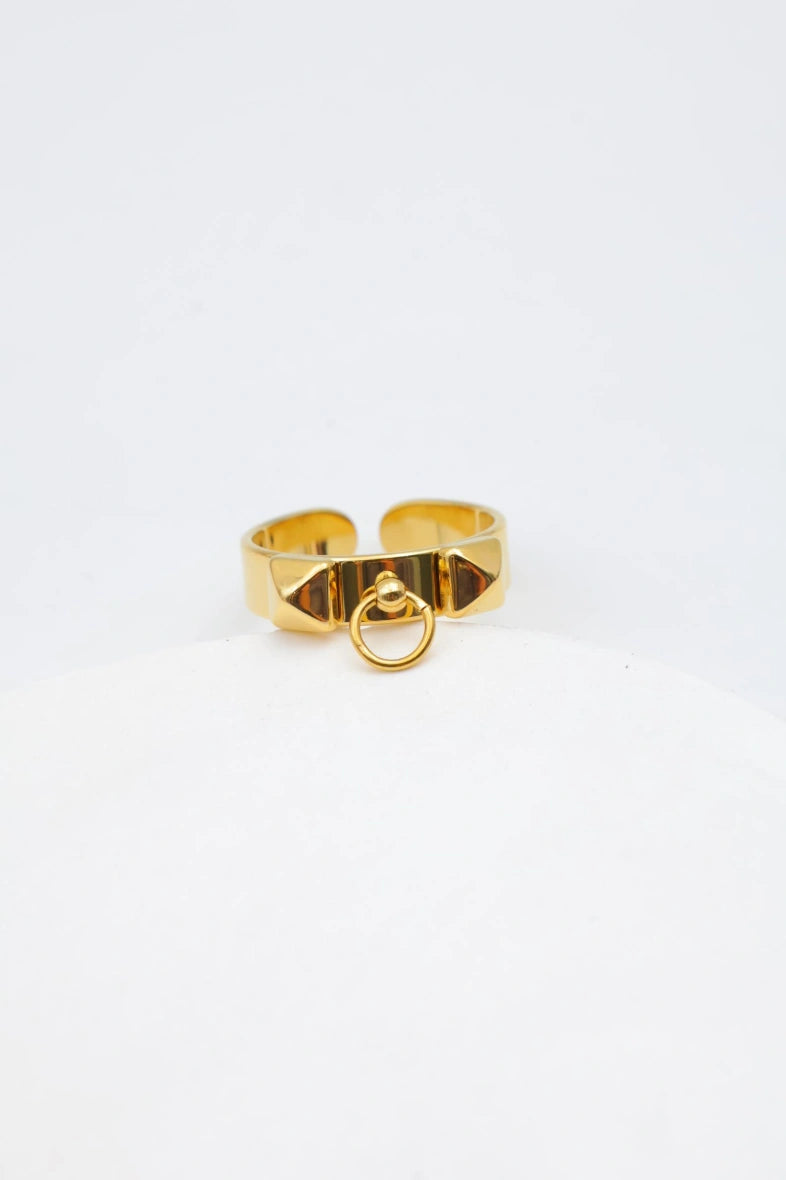 Bague en acier inoxydable ajustable - DORÉ