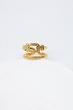 Bague en acier inoxydable ajustable - DORÉ