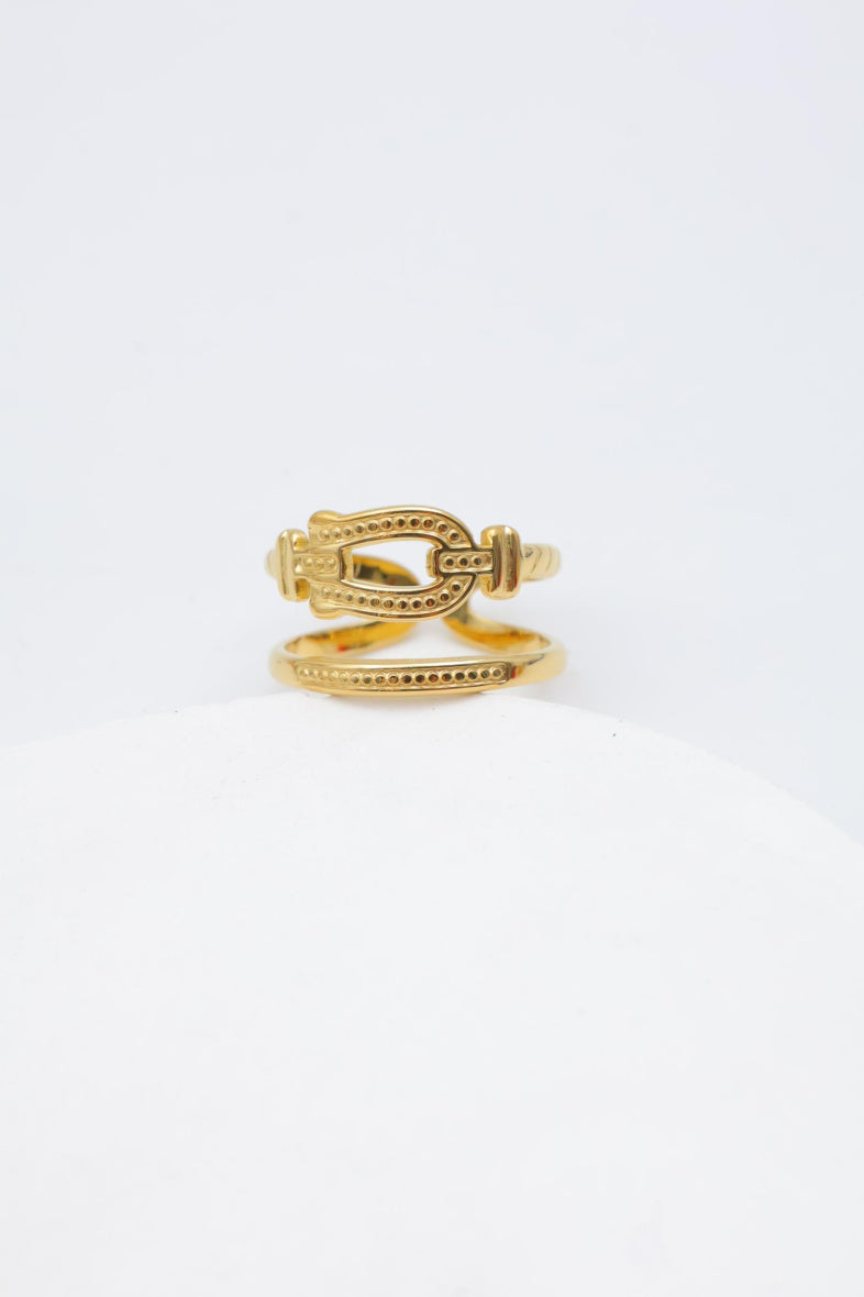 Bague en acier inoxydable ajustable - DORÉ