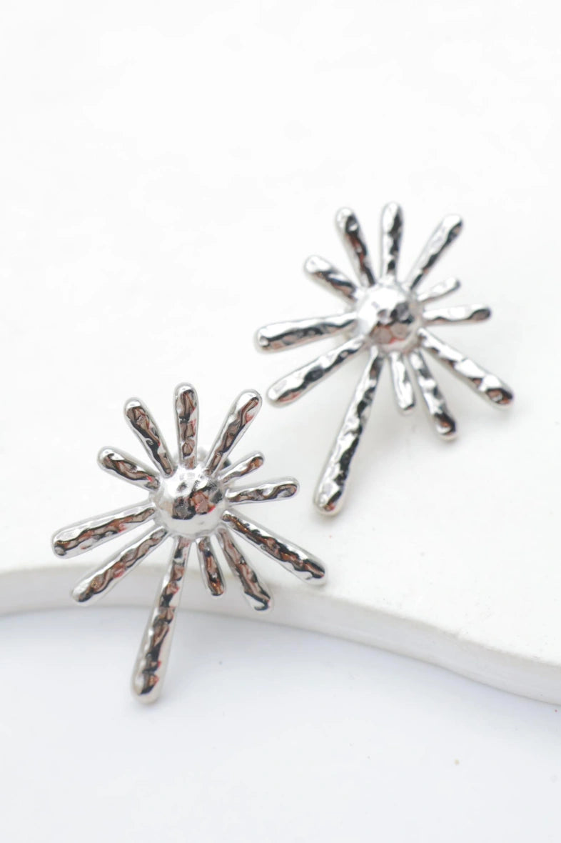 Boucles d'oreilles en acier inoxydable - ARGENT