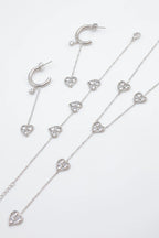 Parure de bijoux en acier inoxydable - ARGENT