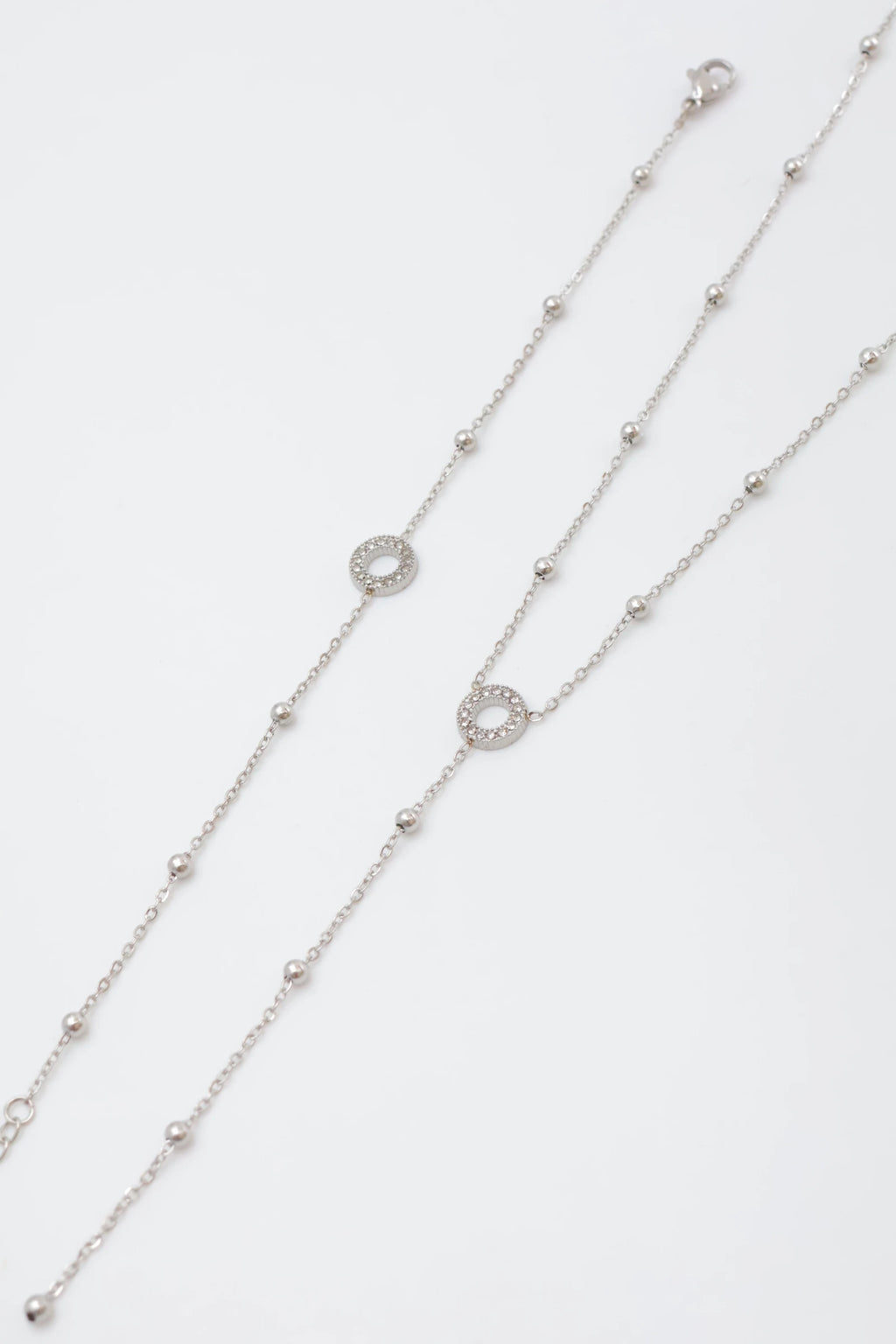 Parure de bijoux en acier inoxydable - ARGENT